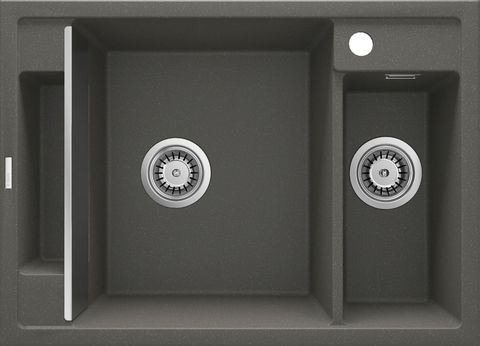 Двойна мивка за кухня Deante Magnetic 69x50 Antracite